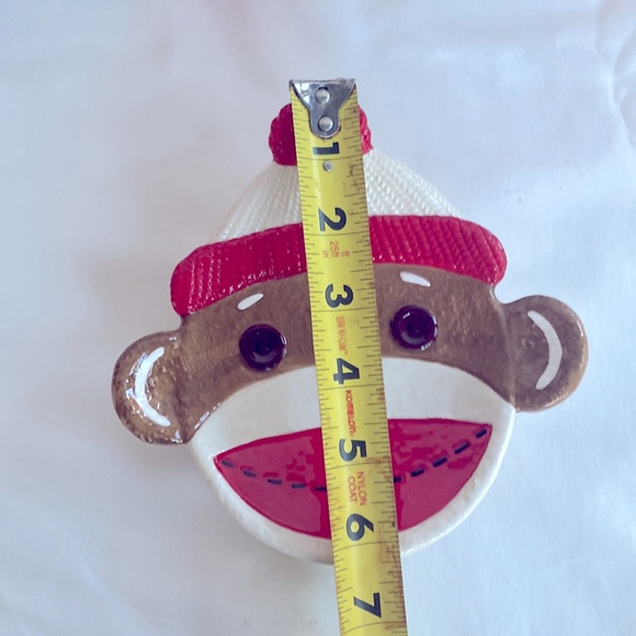 Gently Used  Beautiful Set Of 6  Ceramic Serving Plates& Candy Holder Christmas - Picture 14 of 16